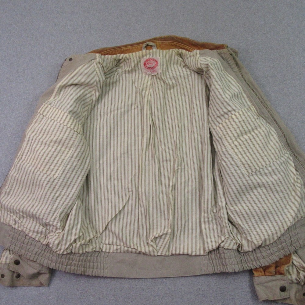 Vintage Australian Outback Collection Mens Chore Coat Barn Jacket M Beige - Picture 10 of 14